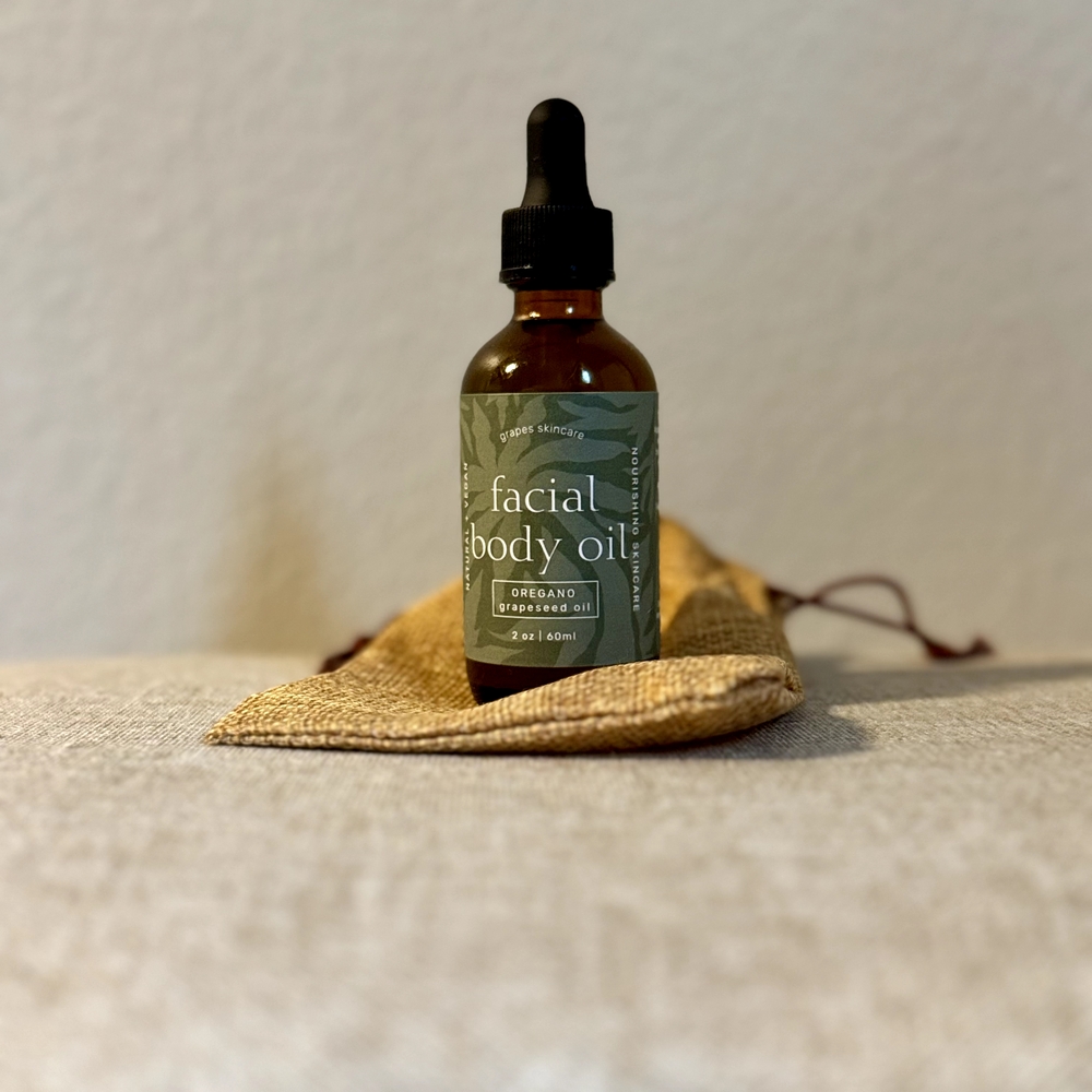 Grapeseed Oregano Face + Body Serum - 2 oz